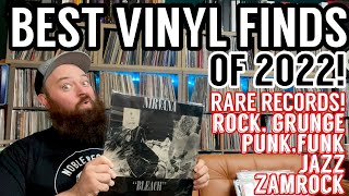 Best Vinyl Finds of 2022! Crazy Rare Rock, Grunge, Punk, Funk, Jazz & Zamrock!