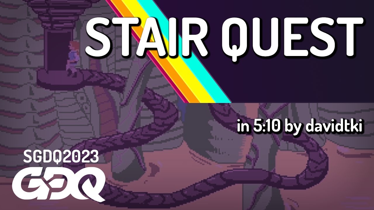 Stair Quest by davidtki in 510 Summer Games Done Quick 2023 YouTube
