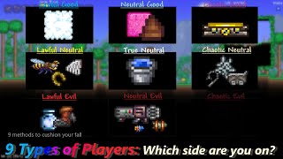 9 Types of Terraria Players Negate Fall Damage ─ Which type do you align as?