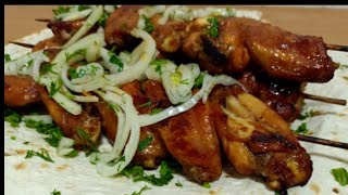 Шашлык из крылышек в духовке 🍗🍖 Вкусное/Красивое горячие блюда на праздничный стол
