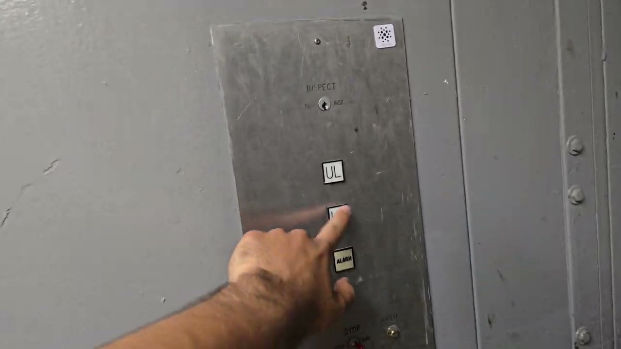 Vintage 1978 Montgomery G&P Square Freight Elevator at The Oaks Mall Thousand Oaks, CA