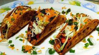#home cook #easy cooking  roti tacos leftover roti tacos Indomexican roti tacos