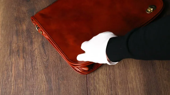 Full-Grain Cognac Brown Leather Briefcase - Illusions | Time Resistance Official Video