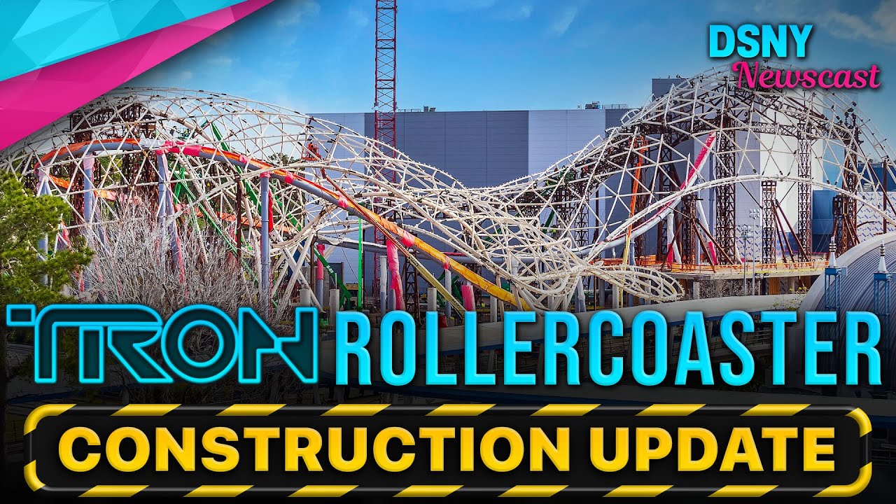 TRON ROLLERCOASTER Construction Update at Walt Disney World Disney