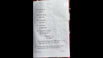 +3 5th Semester [History Honors] CC-HIST- XI Question paper of 2024.