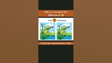 Can You Spot All 5 Differences? Only 1% Can! 😵🧠