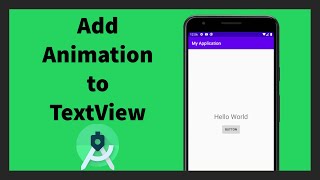 How to add animations into textviews | Android Studio | Java