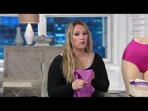 Breezies Set of 4 Nylon Microfiber Panties on QVC 