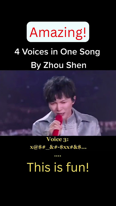 Zhou Shen's different voices! Amazing! This is fun! TikTok yifanlovedawn