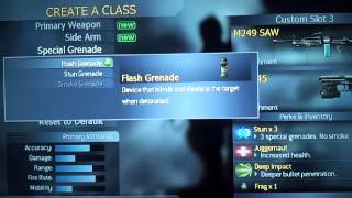Best Class setup Cod 4 Modern Warfare- M249 SAW