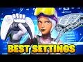 NEW BEST Controller SETTINGS + Aimbot Sensitivity in Fortnite (Tutorial)