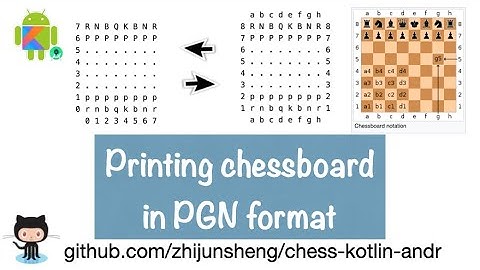 Android Chess 049: Printing chessboard in PGN format