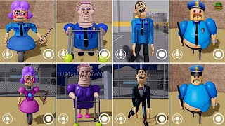 Playing As All MORPHS in Barry&#39;s Prison Run - Mr Funny Dummy, Grumpy Gran, Papa, Siren Roblox