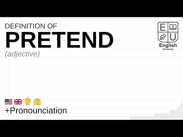 Meaning of pretend with pronunciation - English 2 Bangla / English