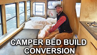 New Camper Conversion Bed in my SKOOLIE
