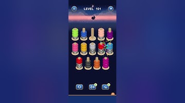 Nutsort game Basic Gameplay Level 101 #gaming #shortsfeed #shortsvideo #shortsviral