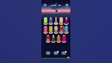 Nutsort game Basic Gameplay Level 101 #gaming #shortsfeed #shortsvideo #shortsviral