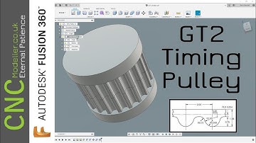 How to create a GT2 Timing Pulley in Fusion 360 - CAD Tutorial