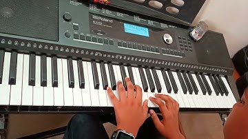 jabilli kosam akasamalle song on keyboard