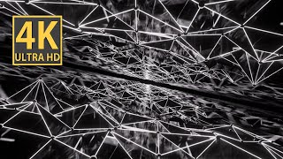 Abstract Background Video 4k Screensaver TV Back White Network VJ LOOP NEON BlenderArt Visual ASMR