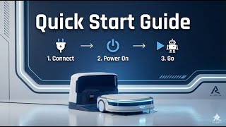 Cleaning Robot Quick Start Guide 🤖 | Connect, Power On & Go