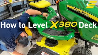 How to Level John Deere X380 Deck | Most overlooked mower maintenance point Thumbnail