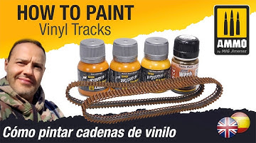 How to Paint Vinyl Tracks / Cómo pintar orugas de vinilo