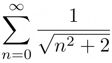 Limit Comparison Test for Infinite Sums SUM(1/sqrt(n^2 + 2))