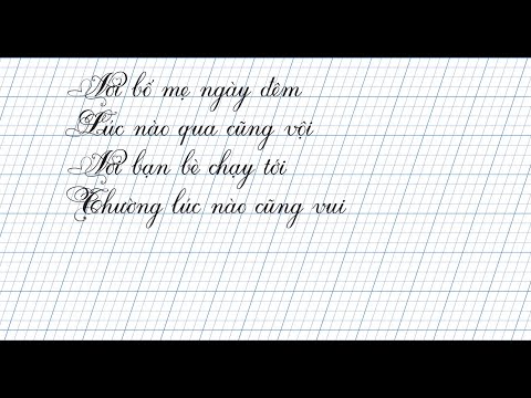 Giáo viên Tiểu học - Tạo Font chữ tập viết chữ hoa cách điệu cho máy tính của riêng mình.
