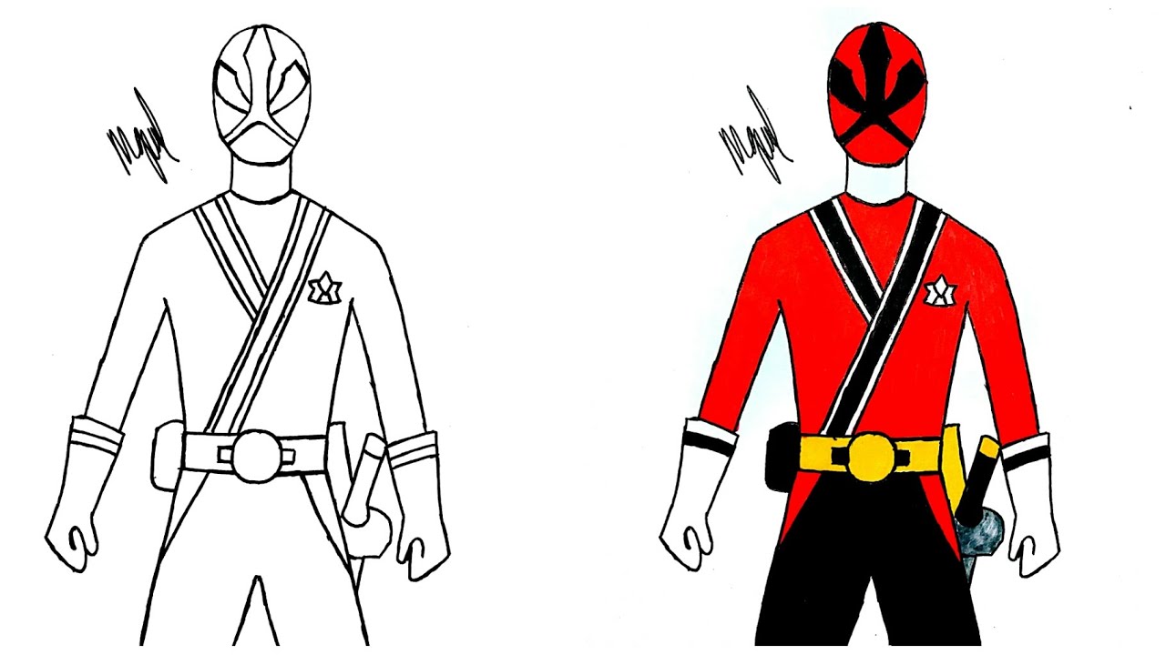 Power Rangers In Space Red Ranger in Adam Rs Sketches Comic Art Gallery  Room