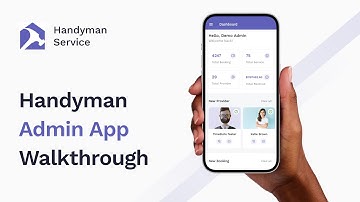 Learn About The Admin App And Dashboard Of Handyman | Iqonic Design