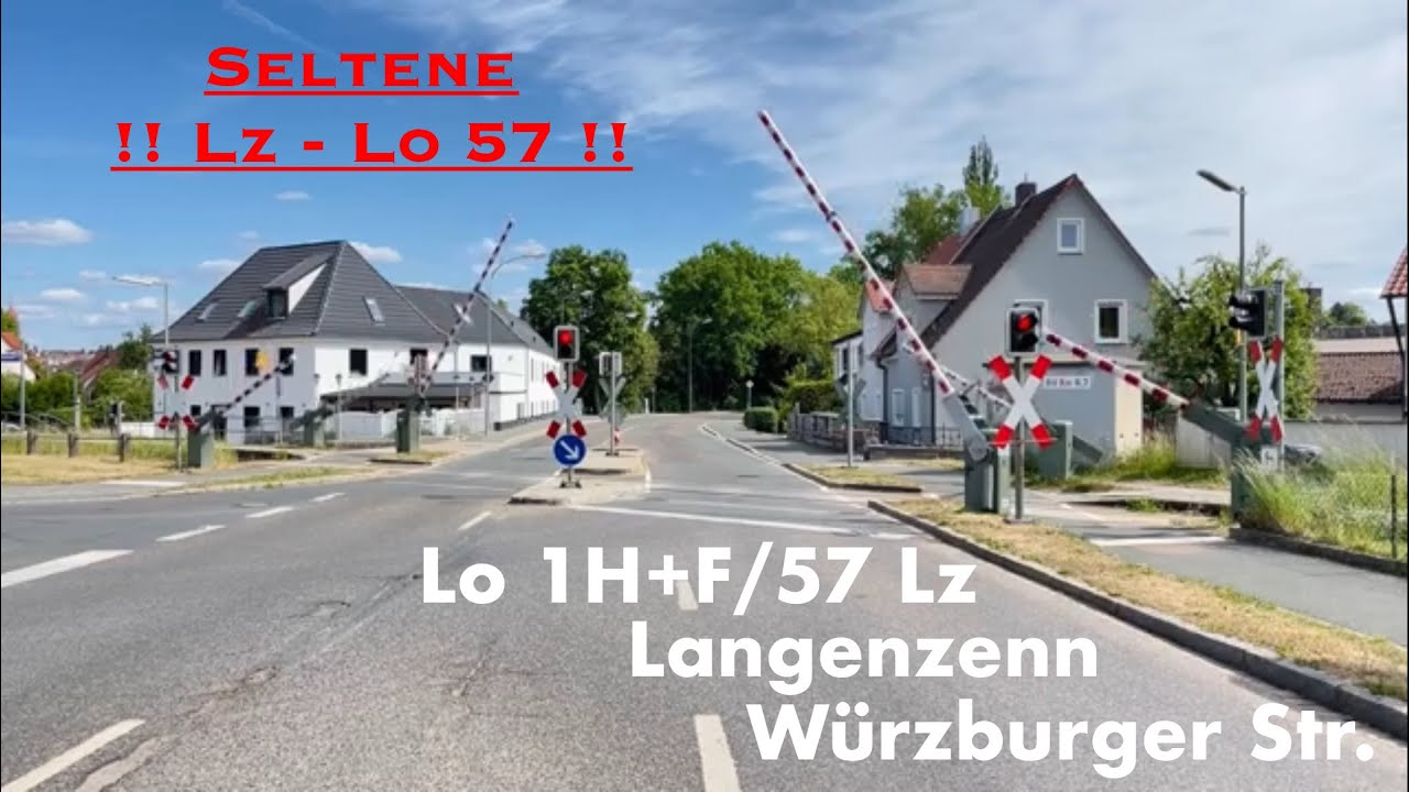 Bahnübergang Hardhof Würzburger Straße |  Lo 1H/F 57 Lz  |  Seltene Lichtzeichen Lo 57