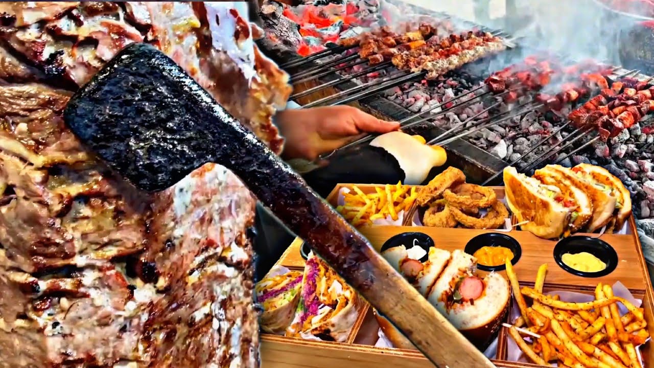 The Most Delicious Turkish Street Food 🇹🇷 | Kebab, Shawarma & Burger