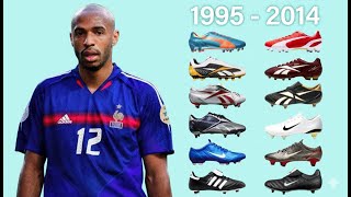 THIERRY HENRY Every Soccer Cleat He Wore (1995–2014) | All Football Boots Explained