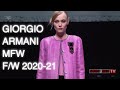 GIORGIO ARMANI | FALL WINTER 2020 - 2021 | RUNWAY SHOW