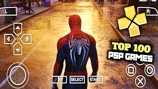 Top 100 PSP Games For Android PPSSPP || All time Best High Graphics