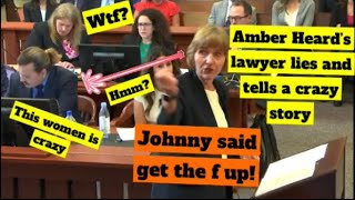 Johnny Depp’s whole team looks confused as Amber Heard’s lawyer starts cussing #johnnydepp