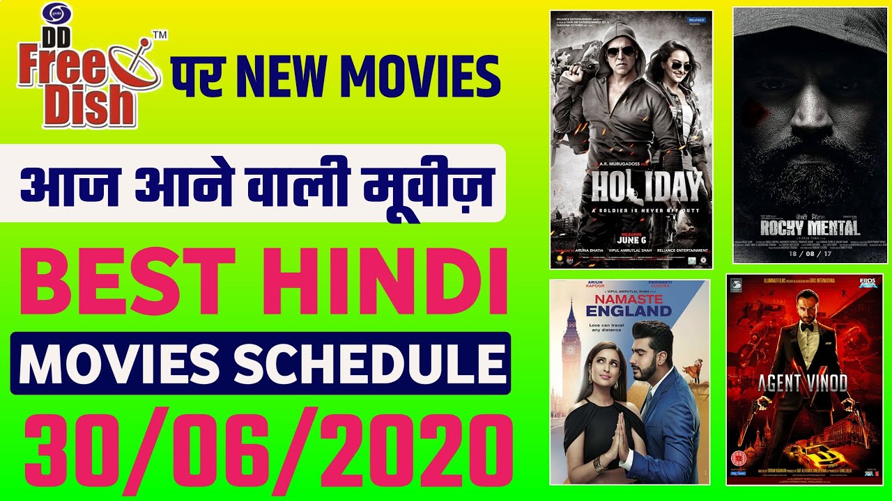 DD Free Dish Movies Schedule  New Movies On DD free  Today 30/06/2020