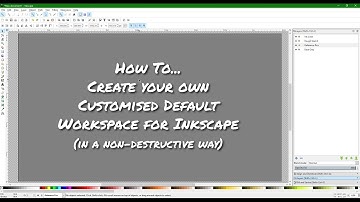 Inkscape - Create a Custom Work space