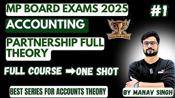 Mp board Accounts| Theory full Syllabus| Important Questions| Objectives type questions| #mpboard