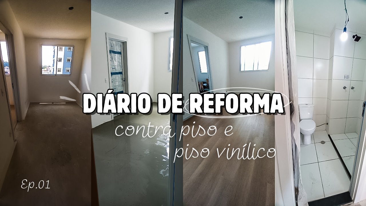 🛠️ DIÁRIO DE REFORMA | EP. 01 | contrapiso e piso no apartamento✨