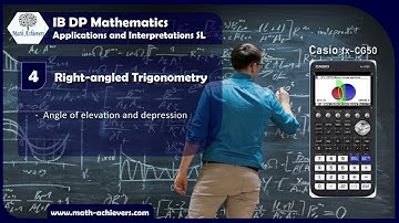 4.4 Right angled Trigonometry | Angle of elevation and depression
