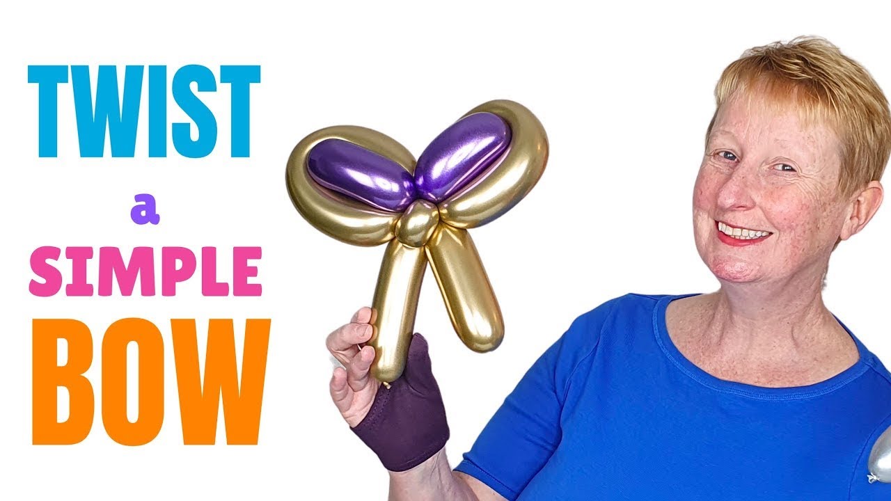 How to Make a Balloon BOW 🎀 Easy BOW 'Balloon Animal' for Beginners ...