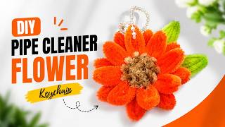 Pipe Cleaner Sunflower 🌻 Easy DIY Flower Craft | Cute Handmade Gift, Keychain & Room Decor Tutorial