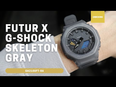 FUTUR x G-Shock skeleton gray GA2100FT-8A GA-2100FT-8A - YouTube
