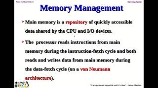 OS U1 Introduction part4 Functions Process and Memory