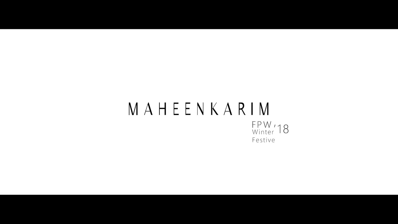 Pakistan Fashion Week- Winter Festive 18