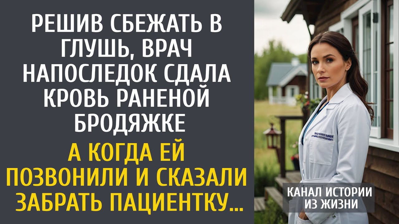 Решив сбежать в глушь, врач напоследок сдала кровь бродяжке… А когда ей сказали забирать пациентку…