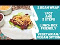 The EASIEST Bean Wrap Recipe EVER! - The Food Column #shorts