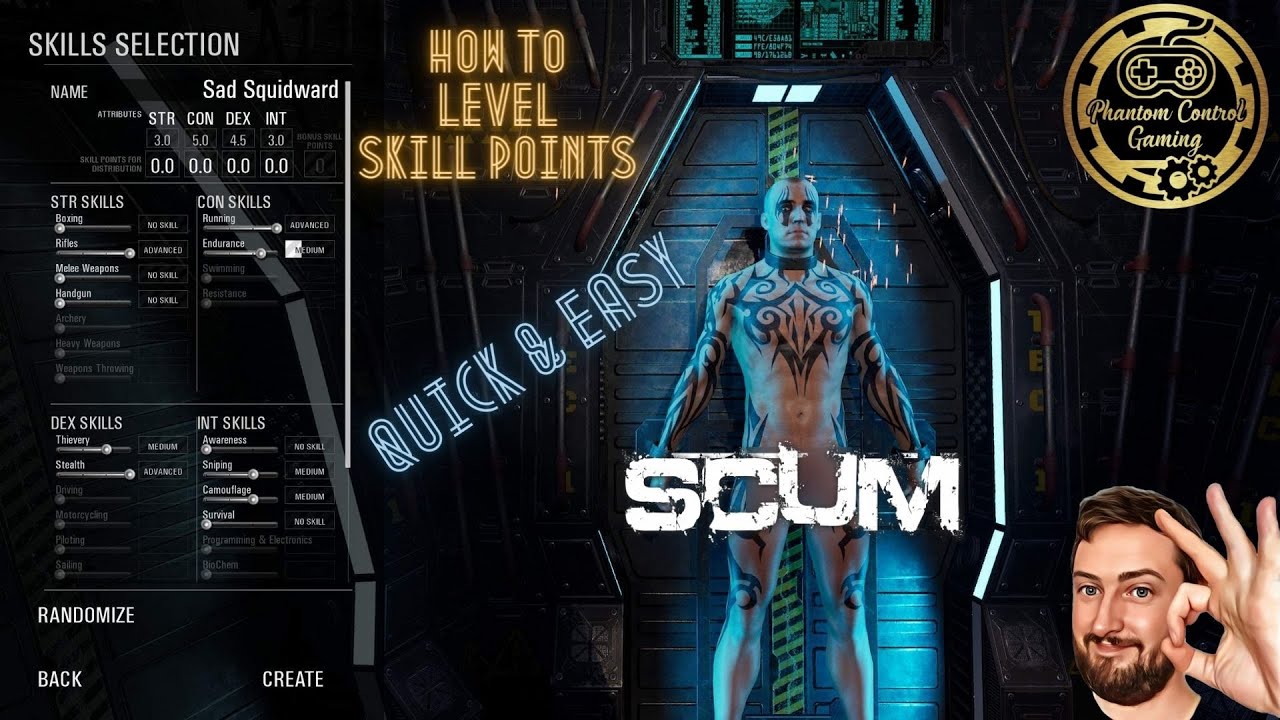 Quick Guide To Level Skill Points In Scum, How To Increase Your